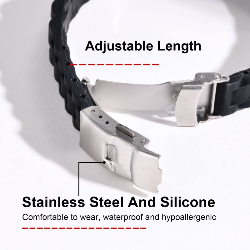 MEALGUET to My Brother Gift Bracelet Men Inspirational Message Engraved Silicone Wristband for Men Never Forget That I Love You Engraved - Image 5